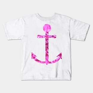 Glitter Anchor Kids T-Shirt